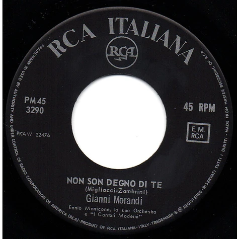 Gianni Morandi - Non Son Degno Di Te