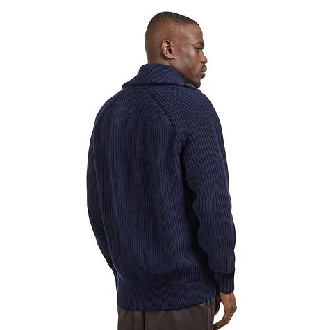 Lacoste - Ribbed Wool Zip Neck Sweater