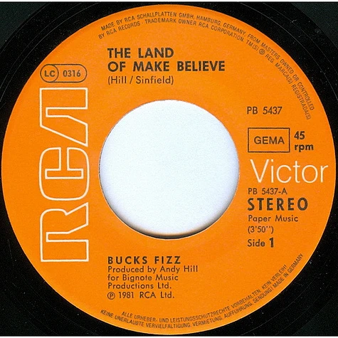 Bucks Fizz - The Land Of Make Believe