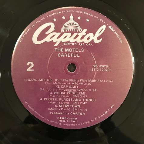 The Motels - Careful