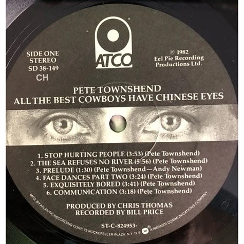 Pete Townshend - All The Best Cowboys Have Chinese Eyes