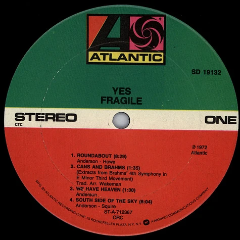 Yes - Fragile