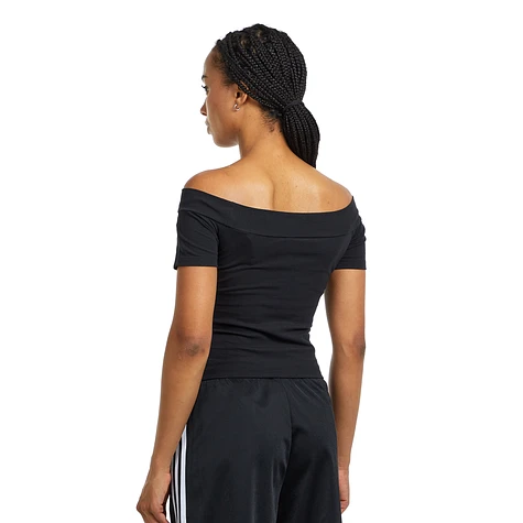 Tシャツ・カットソー ADIDAS Adicolor Bandeau Short Sleeve TShirt 5FT2095 T-shirts adidas Adicolor Bandeau Short Sleeve T-Shirt Black