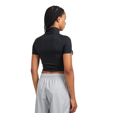 adidas - Ribbon Cut Out Crop Top (Black) | HHV