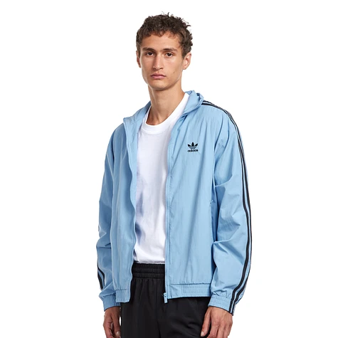 adidas - Adicolor Woven Firebird Track Top (Ash Blue / Black) | HHV