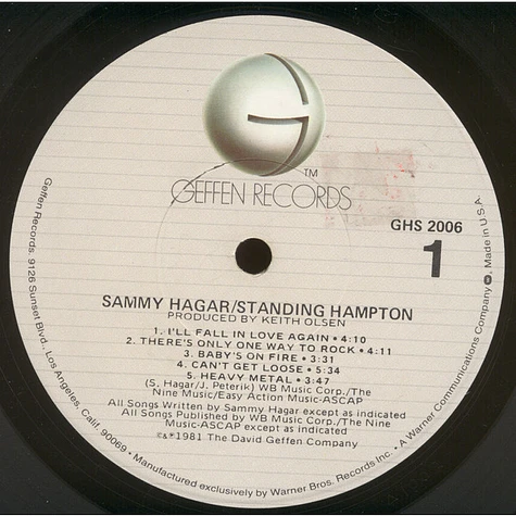 Sammy Hagar - Standing Hampton