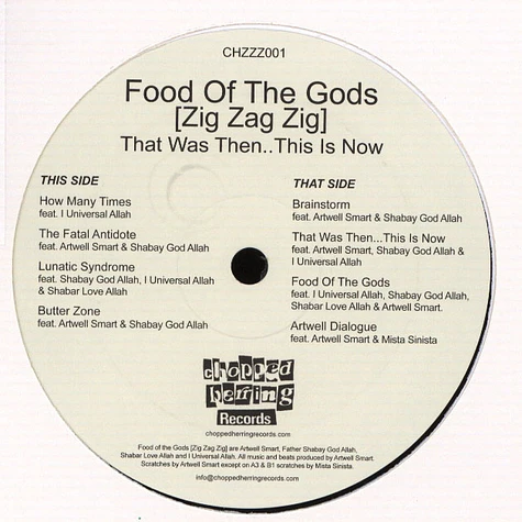 Food of The Gods aka Zig Zag Zig - That Was Then… This is Now 1992-1996 E.P.