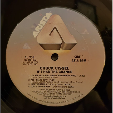 Chuck Cissel - If I Had The Chance