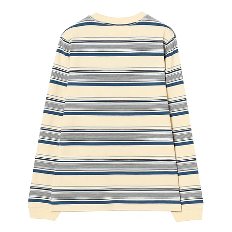 Beams Boy - Embroidery Stirpe Longsleeve Tshirt