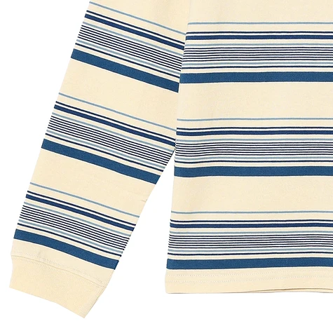 Beams Boy - Embroidery Stirpe Longsleeve Tshirt