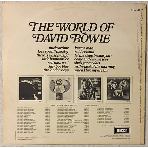 David Bowie - The World Of David Bowie