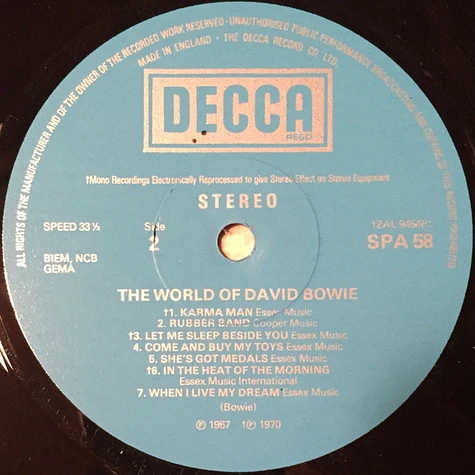 David Bowie - The World Of David Bowie