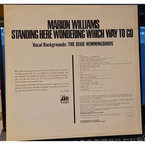 Marion Williams - Standing Here Wondering Which Way To Go