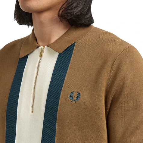 Fred Perry - Textured Stripe Knitted Shirt