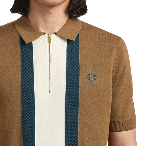Fred Perry - Textured Stripe Knitted Shirt
