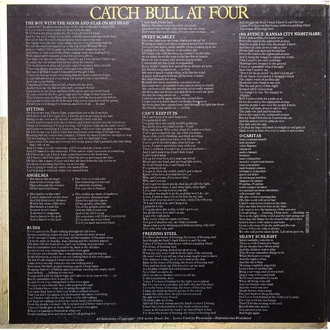 Cat Stevens - Catch Bull At Four