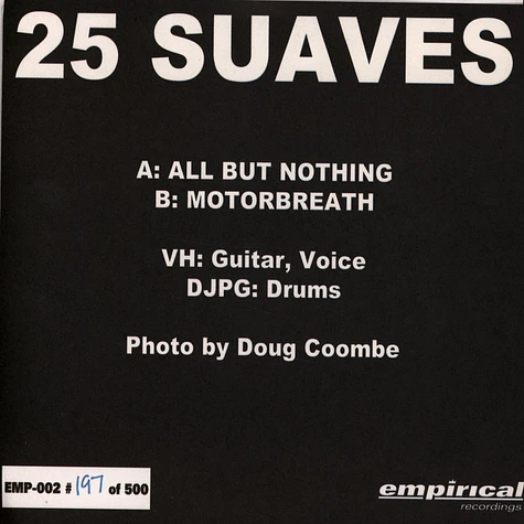 25 Suaves - All But Nothing / Motorbreath