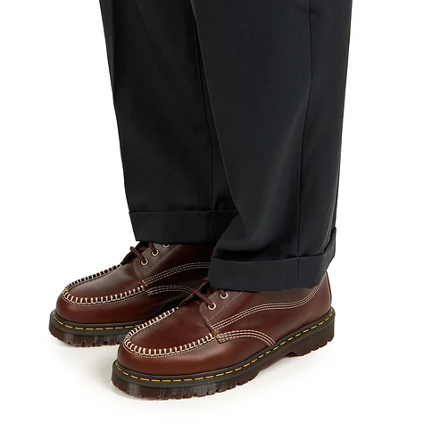 Beams Plus - 2 Pleats Relax Trousers Laundry Wool (Charcoal) | HHV