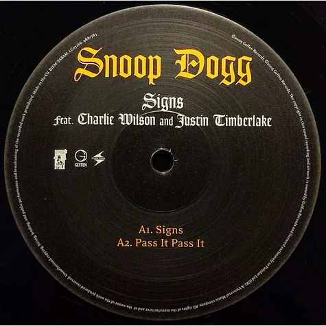 Snoop Dogg Feat Charlie Wilson And Justin Timberlake - Signs