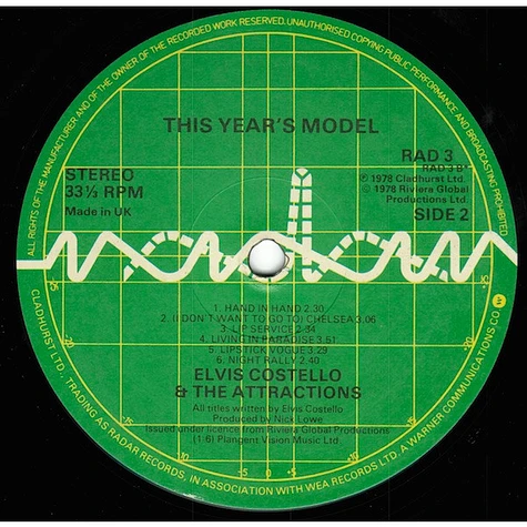 Elvis Costello & The Attractions - This Year's Model