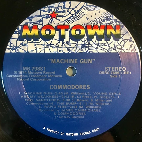 Commodores - Machine Gun