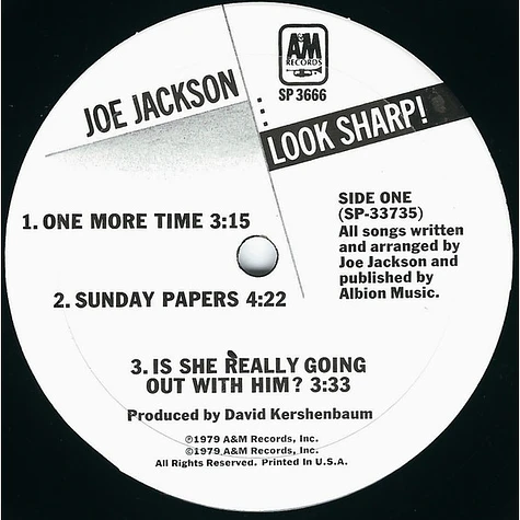 Joe Jackson - Look Sharp!