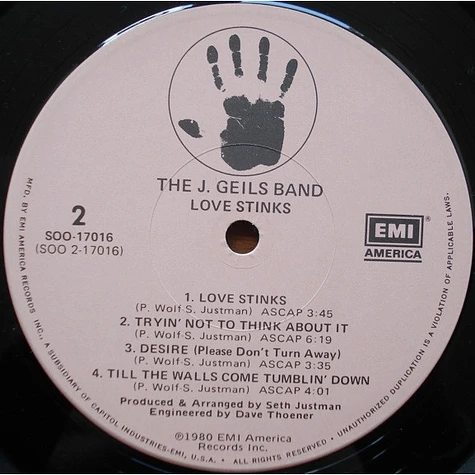 The J. Geils Band - Love Stinks