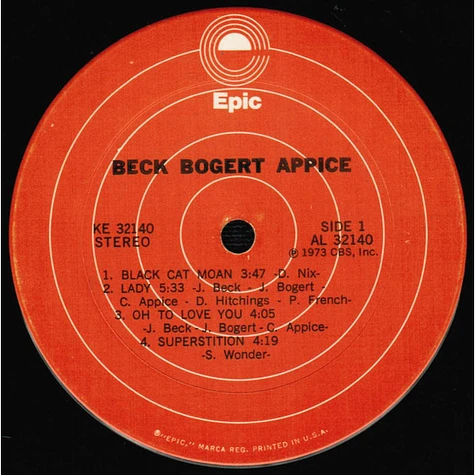 Beck, Bogert & Appice - Beck, Bogert & Appice