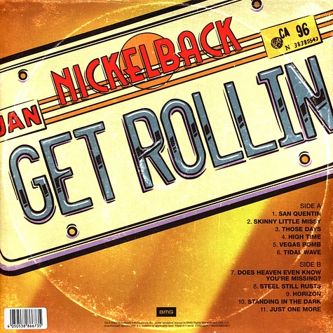 Nickelback - Get Rollin' Blue White Galaxy Vinyl Edition