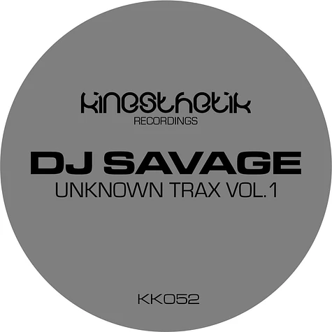 DJ Savage - Unknown Trax Volume 1