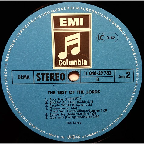 The Lords - The Best Of The Lords