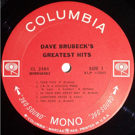 Dave Brubeck - Dave Brubeck's Greatest Hits