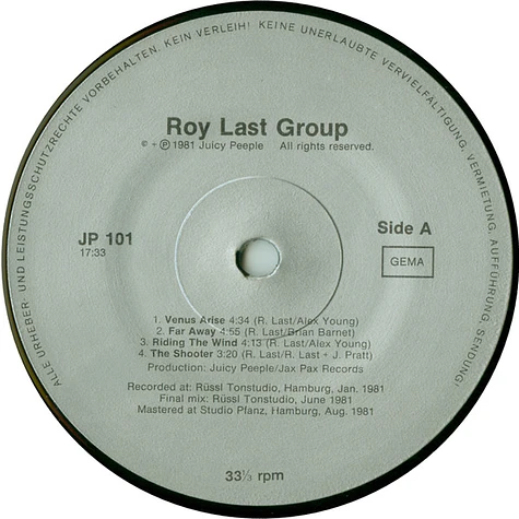 Roy Last Group - Rocks