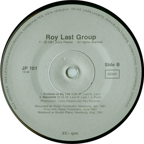 Roy Last Group - Rocks