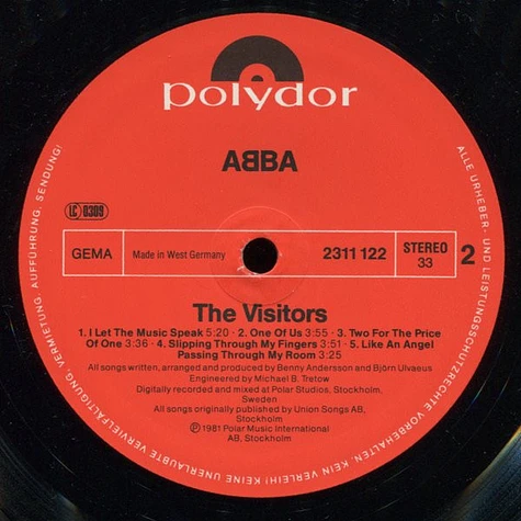 ABBA - The Visitors