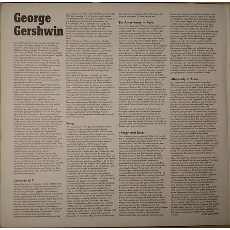 George Gershwin - Lawrence Winters - Das Große George-Gershwin-Album