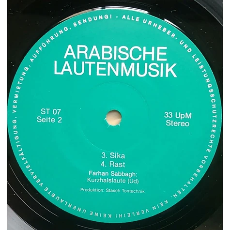 Farhan Sabbagh - Arabische Lautenmusik - Farhan Sabbagh Spielt Taqsim Für 'Ud