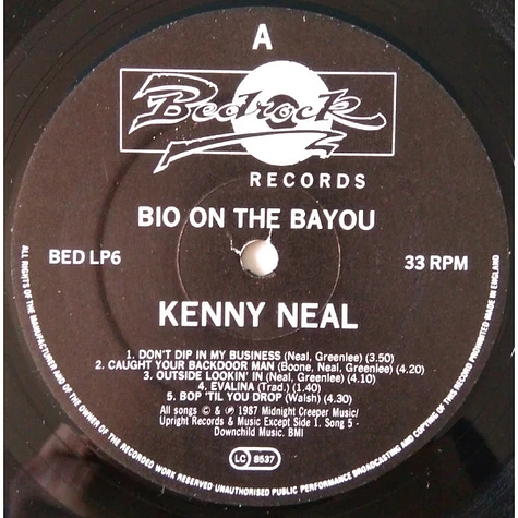 Kenny Neal - Bio On The Bayou