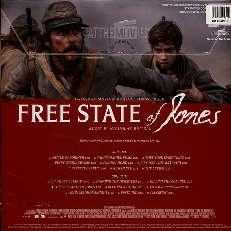 Nicholas Britell - OST Free State Of Jones Limited Red Vinyl Edition