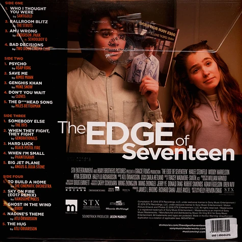 V.A. - OST Edge Of Seventeen Limited Orange Vinyl Edition