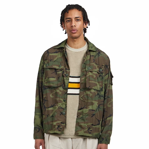 Beams Plus - Mil-Sht Mesh Camo Jacquard Mapping Print