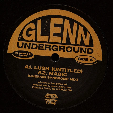 Glenn Underground - Mother Tongue X Neroli - EP - Vinyl 12