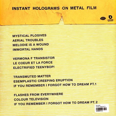 Stereolab - Instant Holograms On Metal Film Black Vinyl Edition