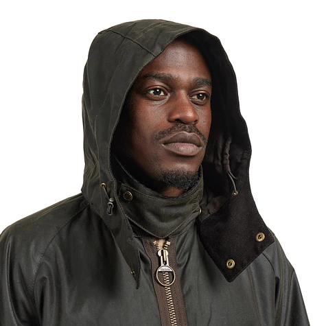 Barbour - Re-Engineered Bardon Spey Wax Jacket (Olive) | HHV
