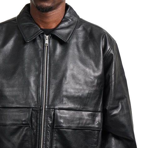 EDWIN レザージャケット DOGMA JACKET L 黒 オーバーサイズ Edwin - Dogma Jacket (Black) | HHV