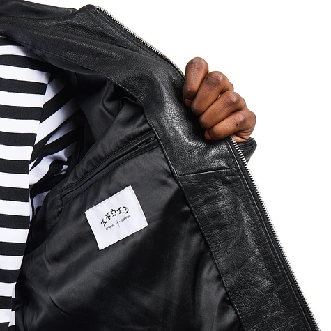 EDWIN レザージャケット DOGMA JACKET L 黒 オーバーサイズ Edwin - Dogma Jacket (Black) | HHV