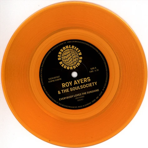 Roy Ayers & The Soulsociety - Everybody Loves The Sunshine Yellow Vinyl Edition With Picture Cover