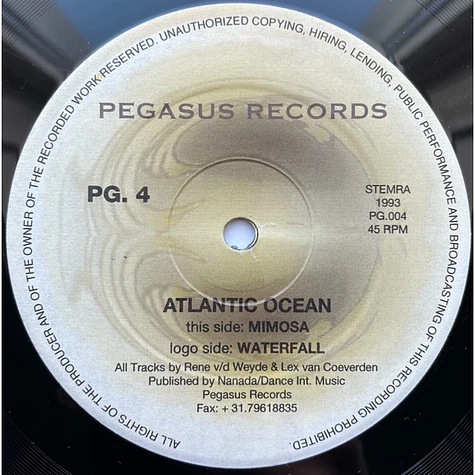 Atlantic Ocean - Waterfall - Vinyl 12