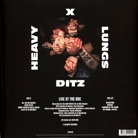 Ditz X Heavy Lungs - Ditz X Heavy Lungs Live At The - Vinyl 12" - 2024 ...