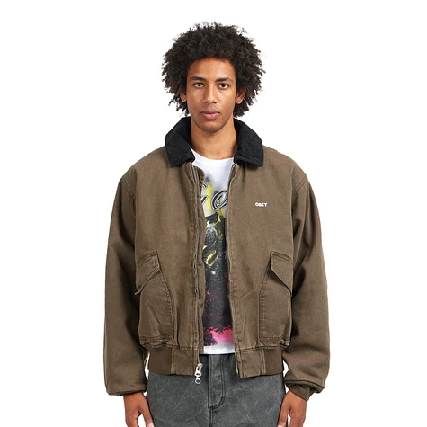 Obey - Fade Wash CWU Jacket (Wren Faded Wash) | HHV